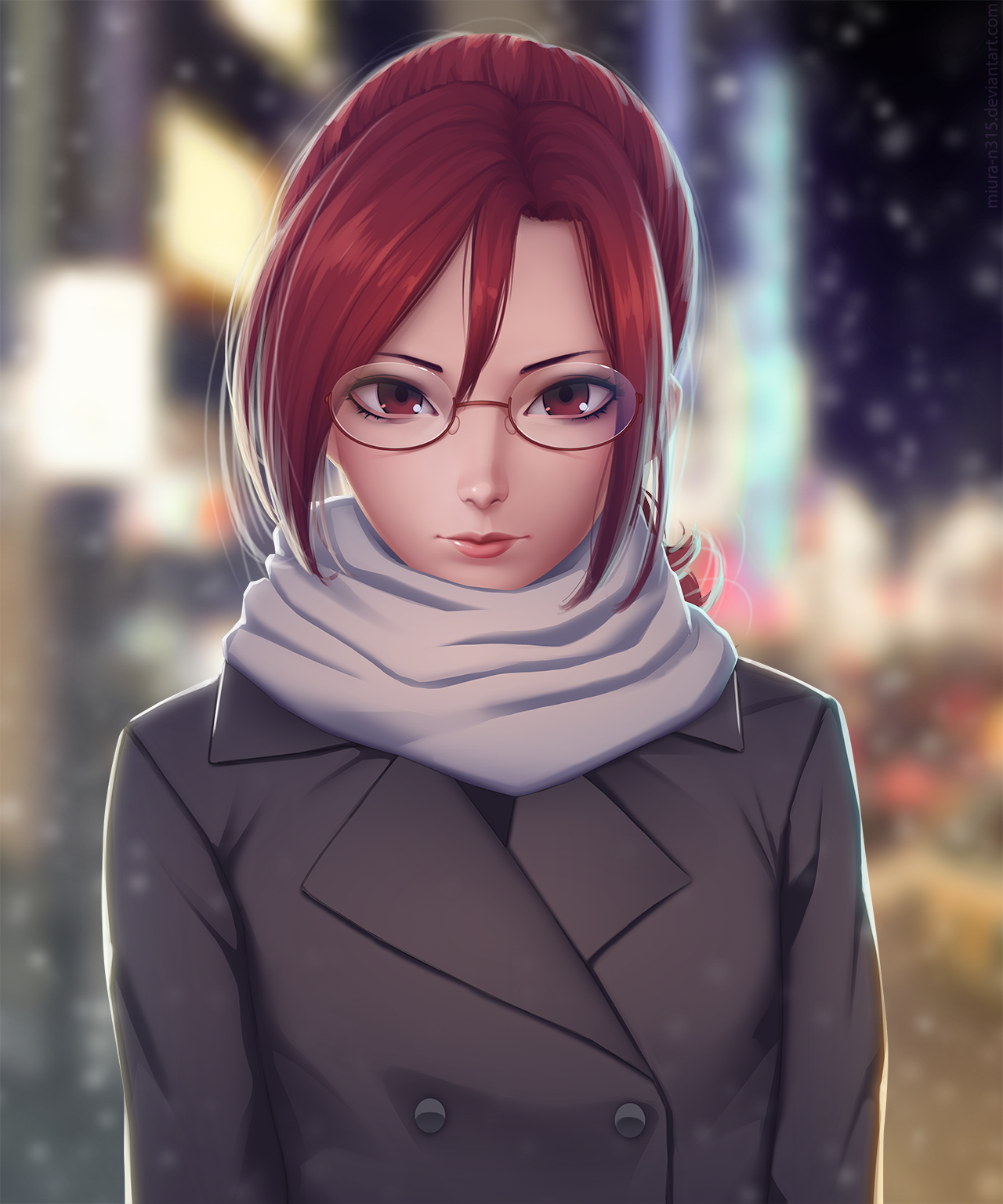 Aozaki Touko  by Naoko - Anime, Art, Anime art, Kara no kyoukai, Aozaki Touko, Miura-N315