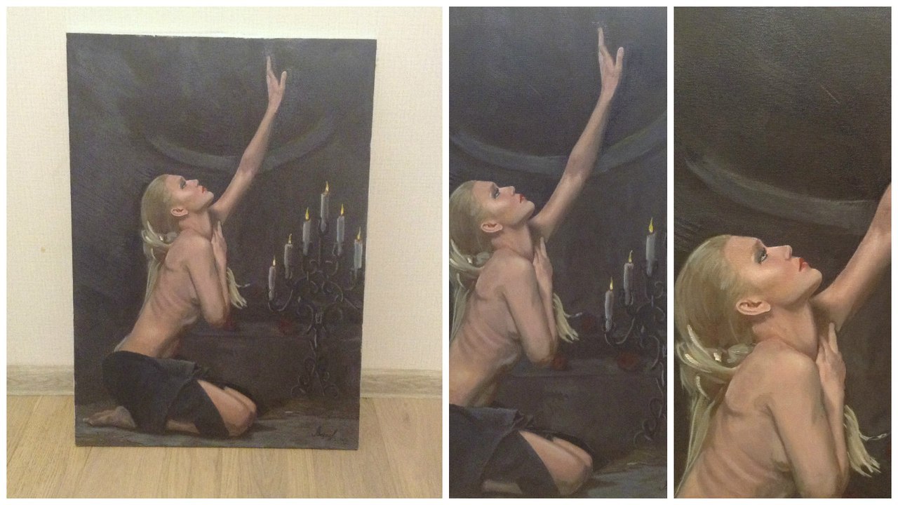 painting from photo - My, Hudozhka, Art, Art, Moscow, Painting, Painting, Canvas, Girls