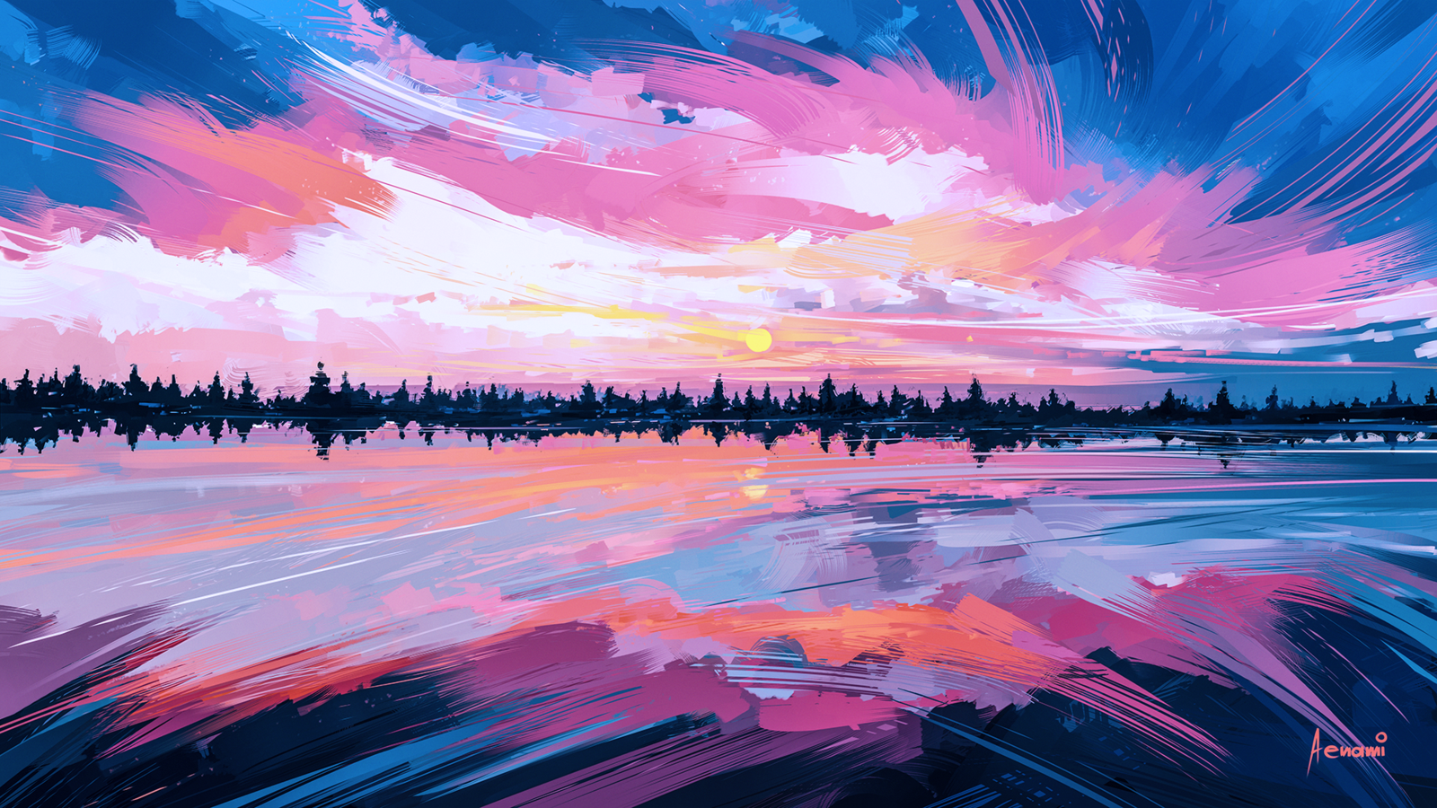 Landscapes - Арт, Длиннопост, Подборка, Alena Aenami, Пейзаж