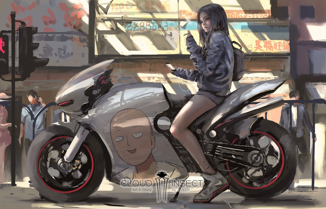 Cloud Insect Preview - Art, Girls, Moto, Saitama, Wlop