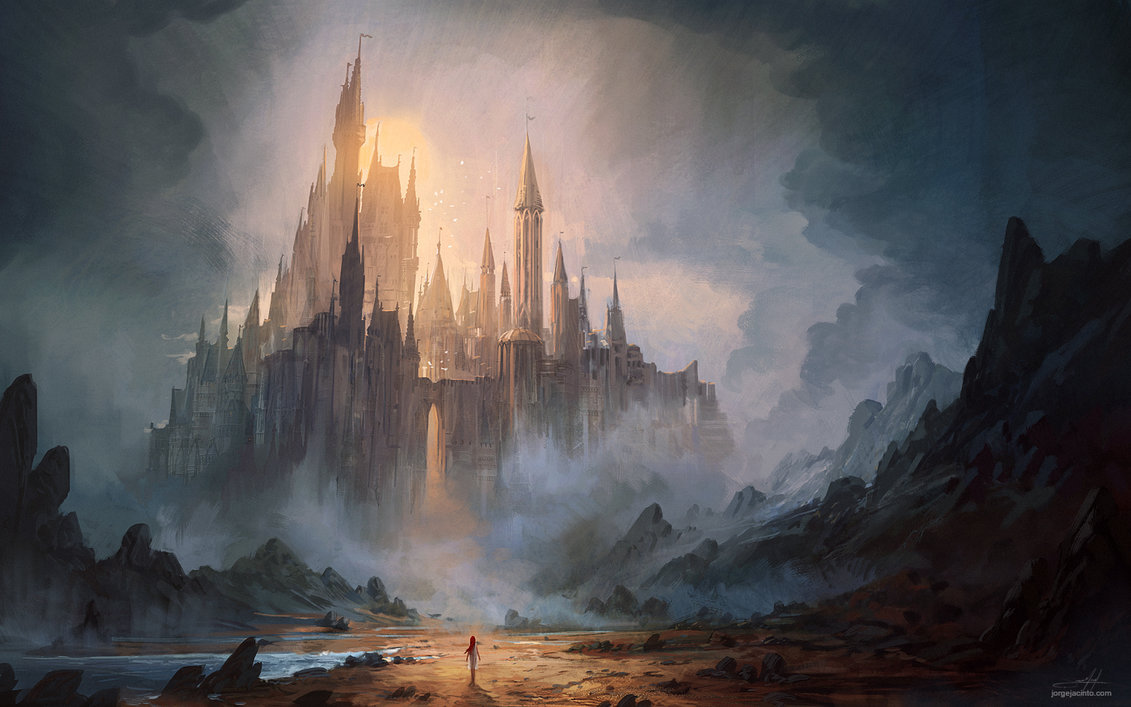 City - Art, Town, Fortress, Fantasy, Leon Tukker