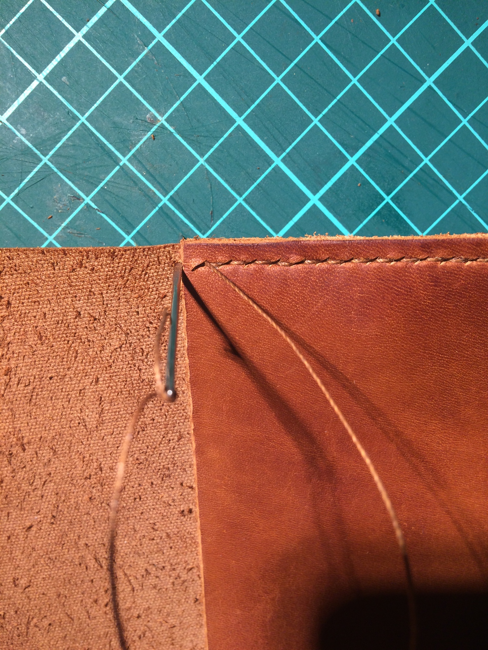 How do I make a passport cover? DIY) (Part 3) - My, My, Leather, Longpost