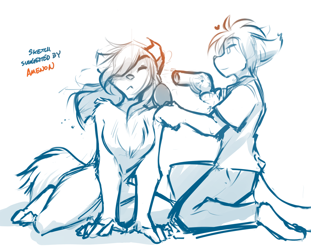 Twokinds Sketches. (11.16) - Фурри, Арт, Twokinds, Tom Fischbach, Natani, Flora, Keith, Кроссовер, Длиннопост