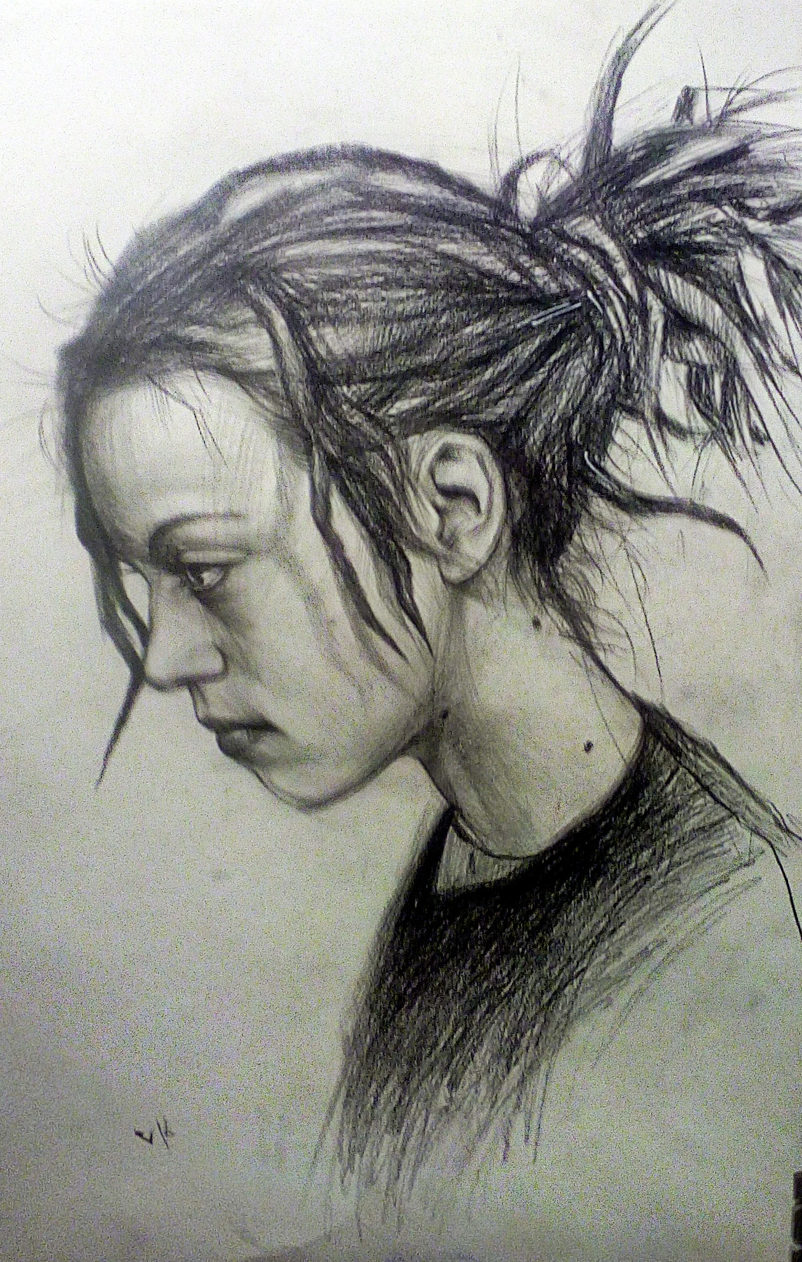 Portrait - Pencil, Portrait, Drawing, My