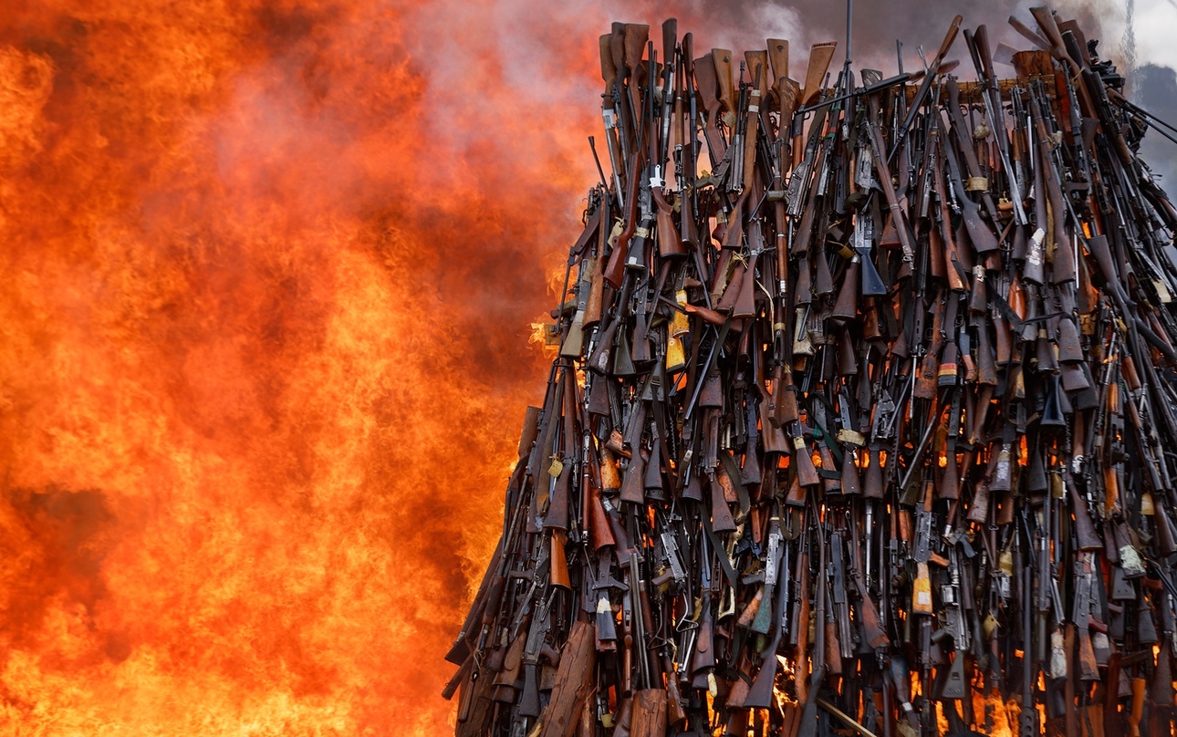 Bye weapons! - Weapon, Bonfire, Kenya