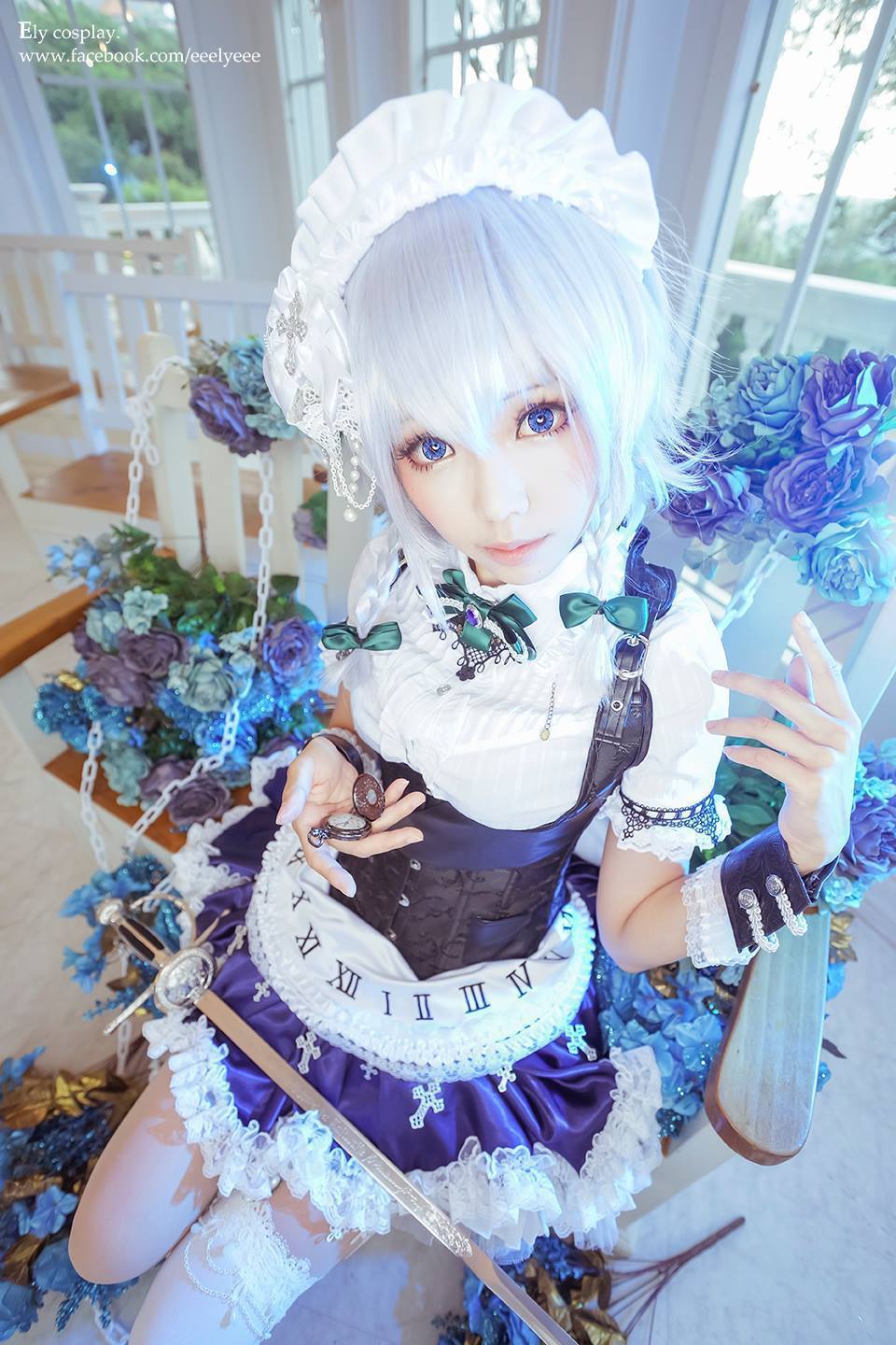 Ely Cosplay.Sakuya Izayoi. - , , , Cosplay, Nyasha, Chan, Loli, Longpost