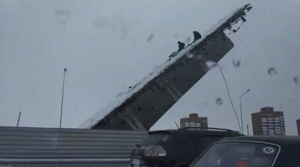 Bridge in Ust-Kamenogorsk - Bridge, Ust-Kamenogorsk, Kazakhstan, State of emergency, Longpost