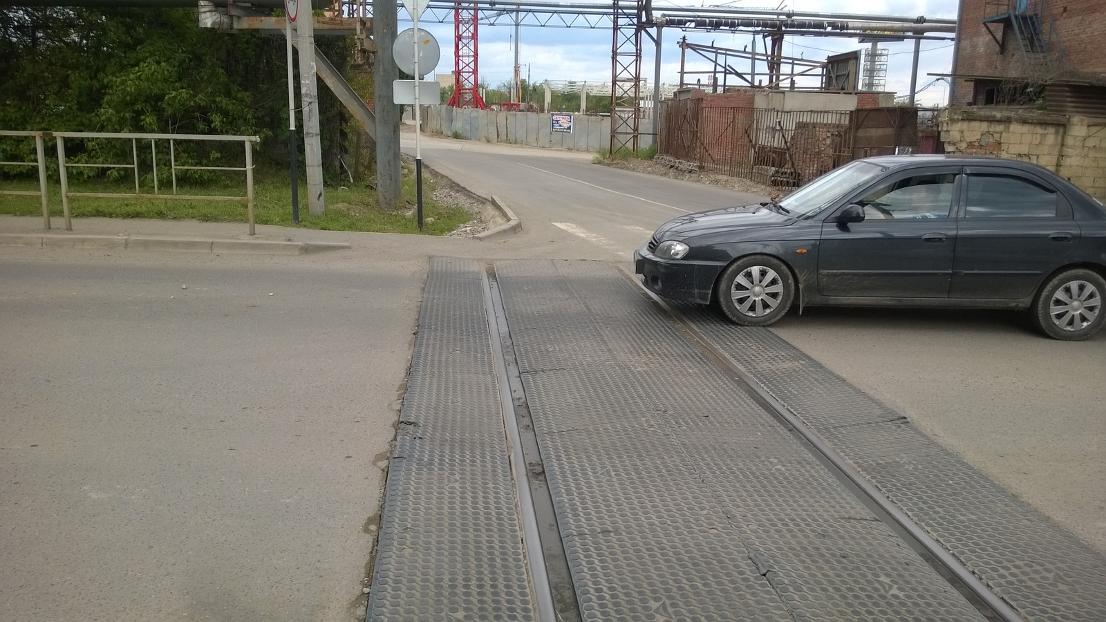 Interesting intersection - My, Krasnodar, Tram rails, My