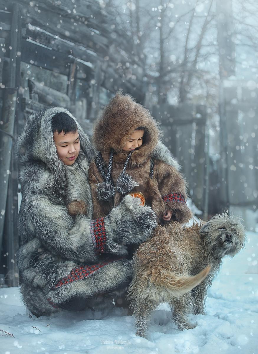 Russian North - Photo, North, Russia, Dog, Children, Longpost