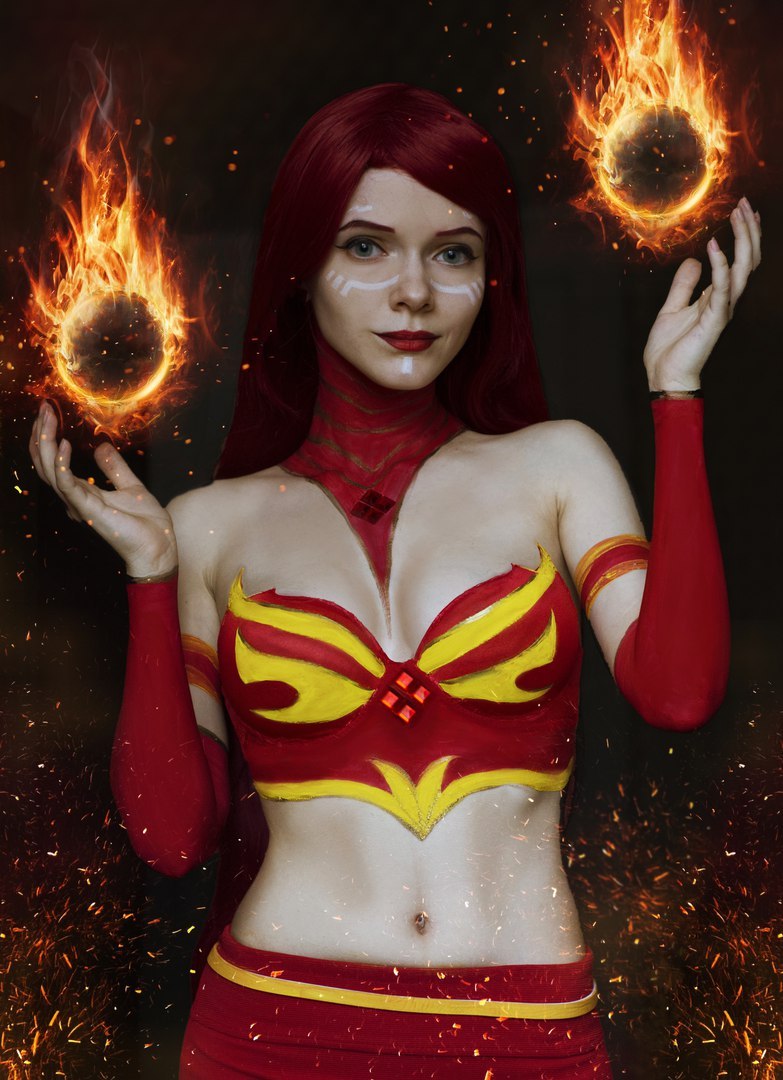 Zakos on Lina - Dota 2 - My, Dota 2, Girls, Cosplay