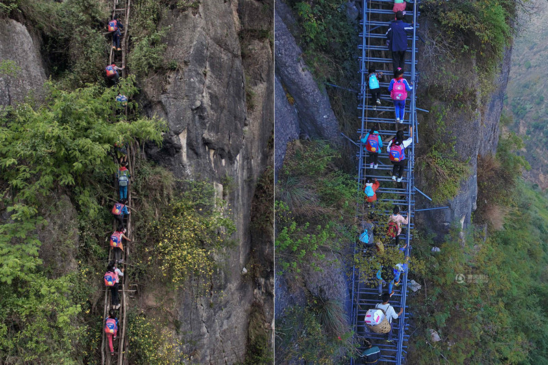 Stairway to heaven or here it is, a real craving for knowledge! - China, Knowledge, School