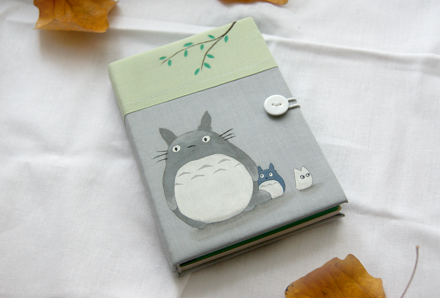 Love post to Studio Ghibli (Studio Ghibli) - Longpost, Handmade, Needlework, My, Manufacturing, Sketchbook, Notebook, Hayao Miyazaki