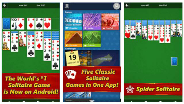 Microsoft has released Klondike on iOS and Android - , Peekaboo