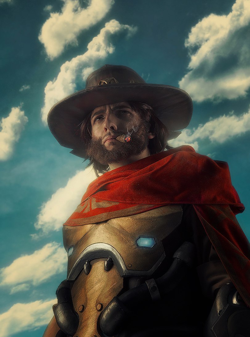 Payback time, bitches! - Overwatch, McCree, McCree, Cosplay, Art, Longpost