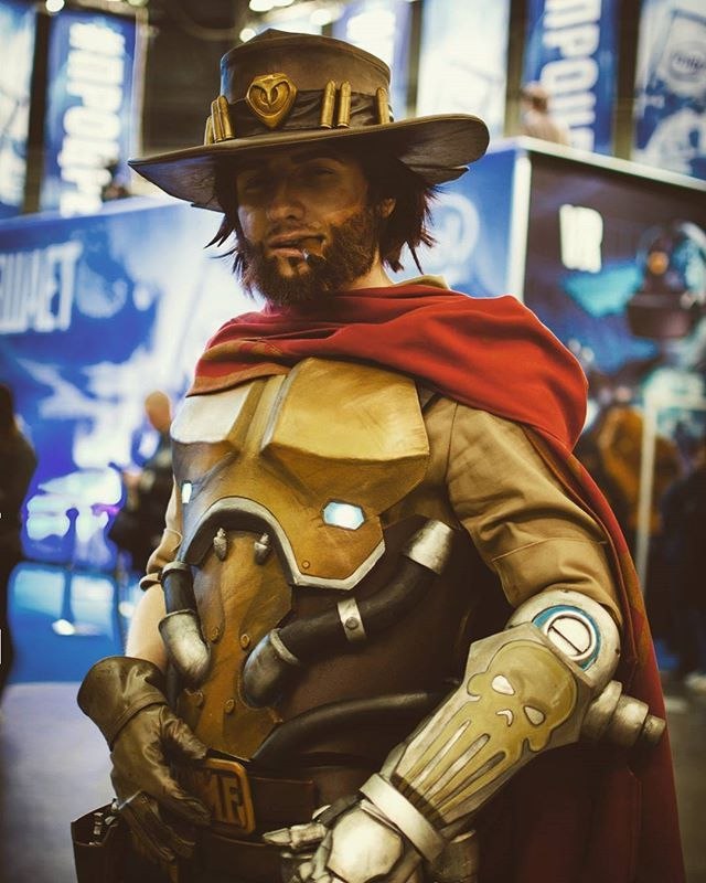 Payback time, bitches! - Overwatch, McCree, McCree, Cosplay, Art, Longpost