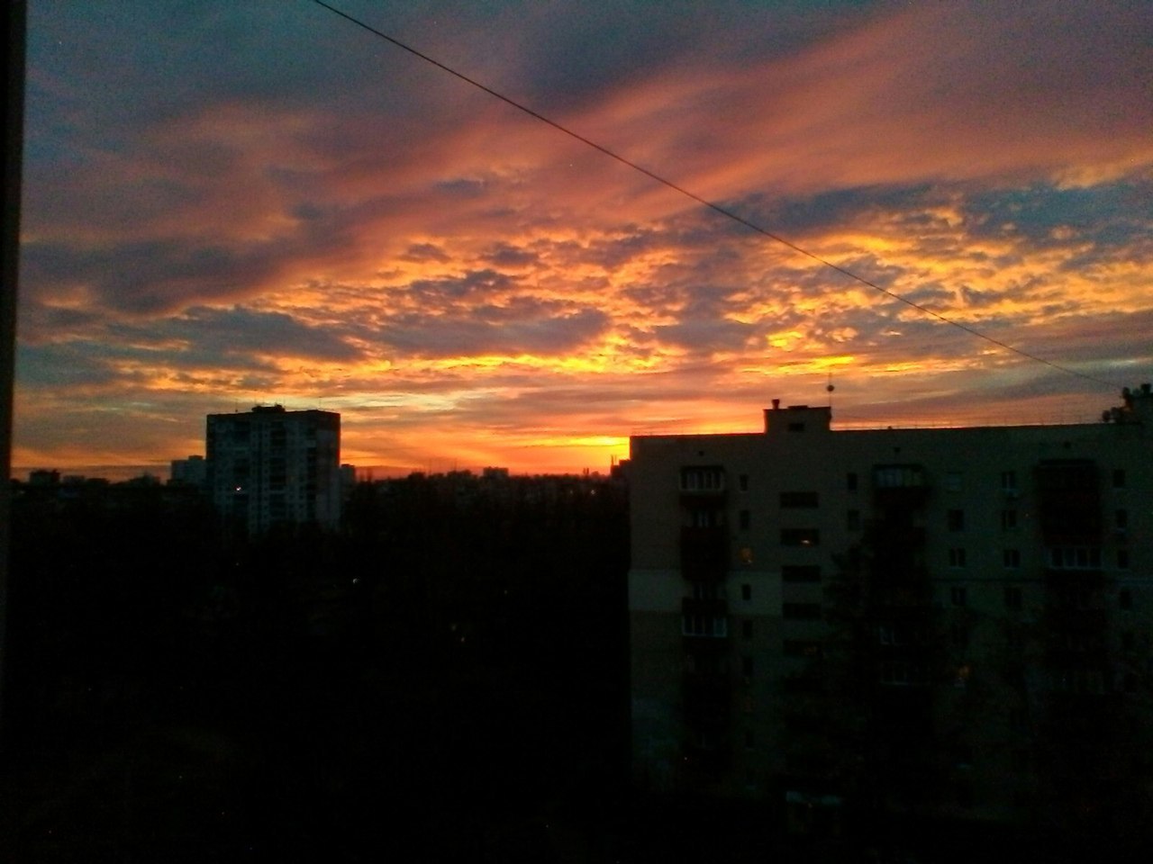 And I took a picture of the sunset - My, Photo, Sunset