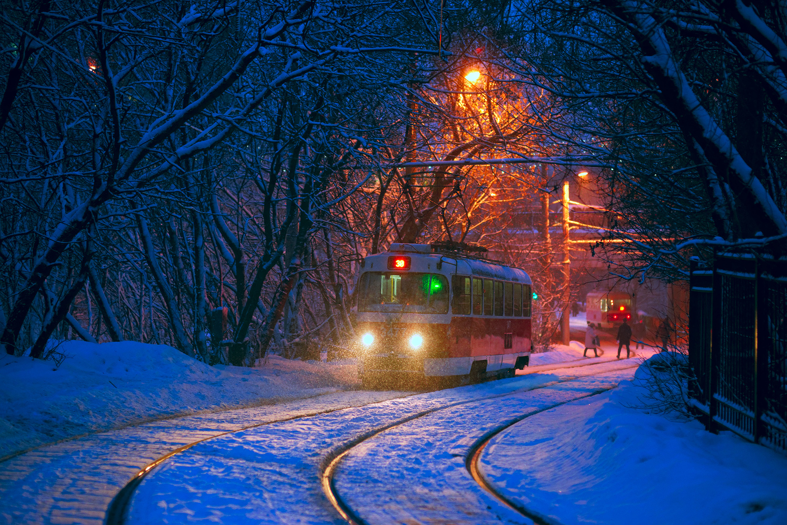 Tram - Tram, Winter, Snow