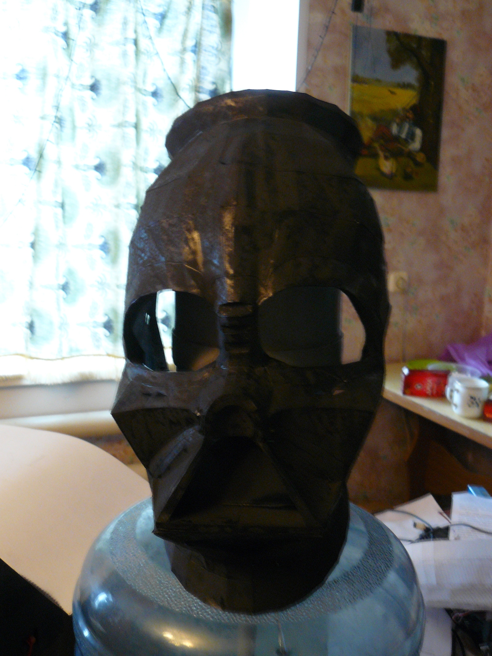Как сделать шлем/маску Дарта Вейдера из папье маше новые серии