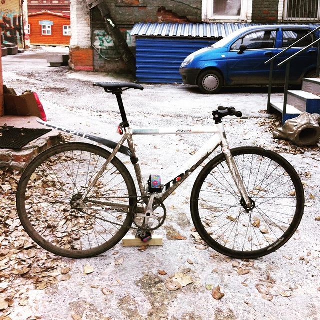 A bit of winter Permian Fixed Gear - My, A bike, Cycling season, Fixed, , Permian, Winter, Longpost, Fixed Gear