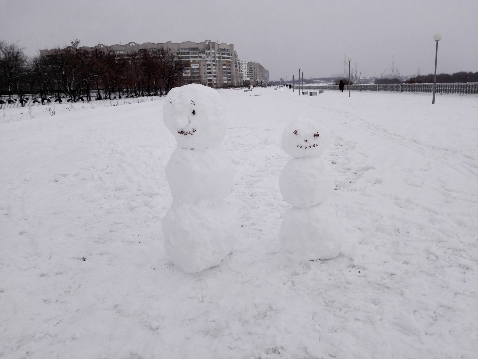 Weekend - Winter, Snow woman, cat, Weekend, Huawei ascend mate 7, , Longpost, Dzerzhinsk