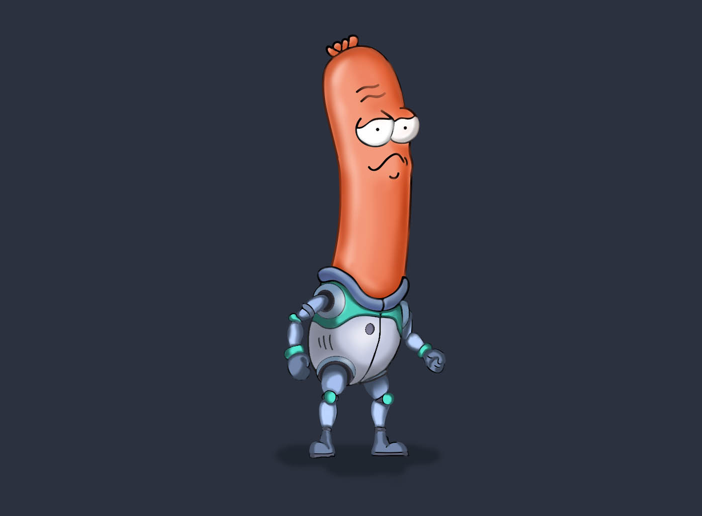 Sausagestone - My, Gamedev, Art, Concept Art, Sausages, My, 