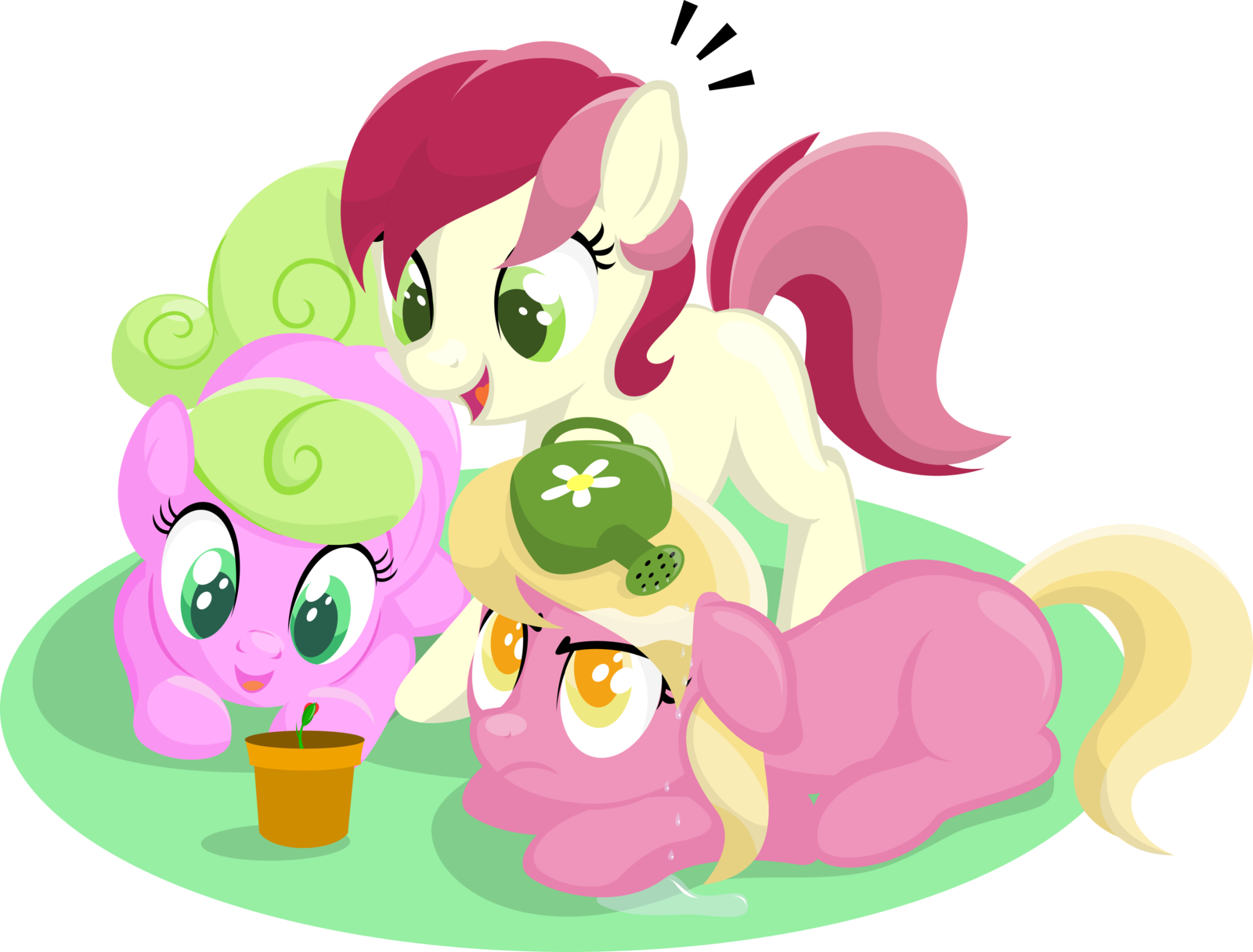 Gardening - My Little Pony, Roseluck, Lily, Daisy