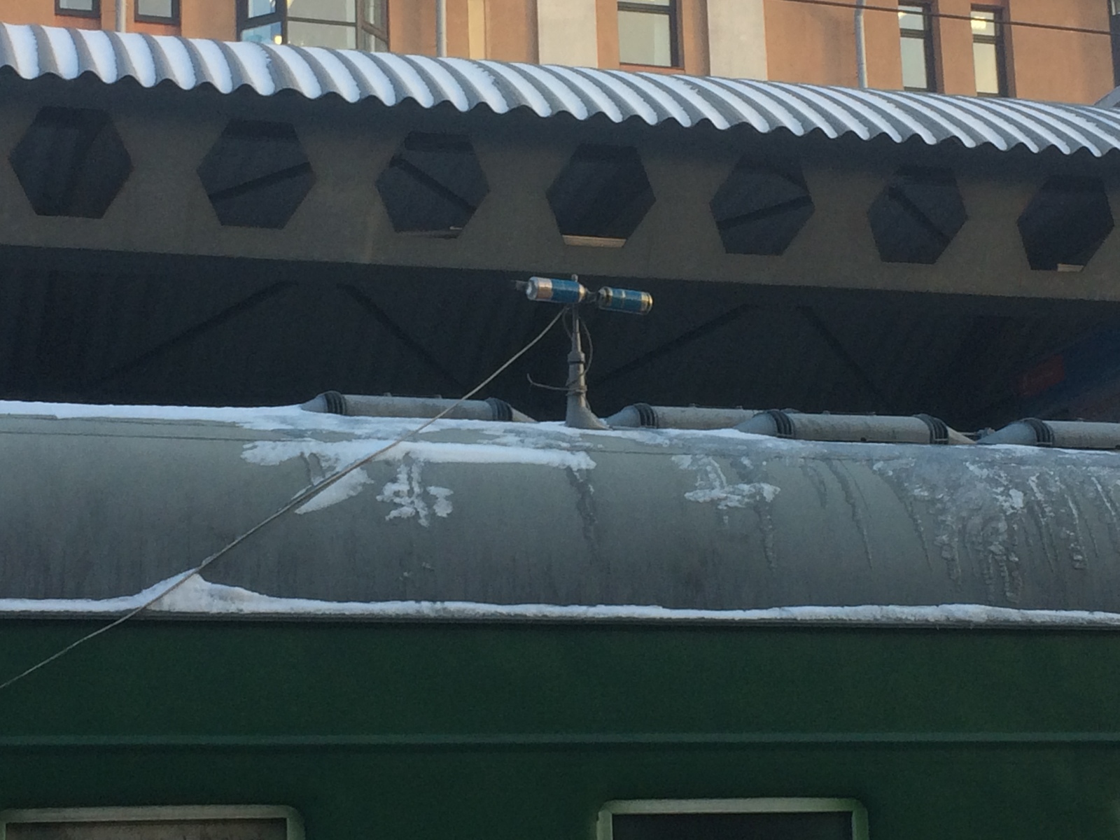 Nanotechnologies of Russian Railways. - My, Russian Railways, The television, Antenna, crazy hands