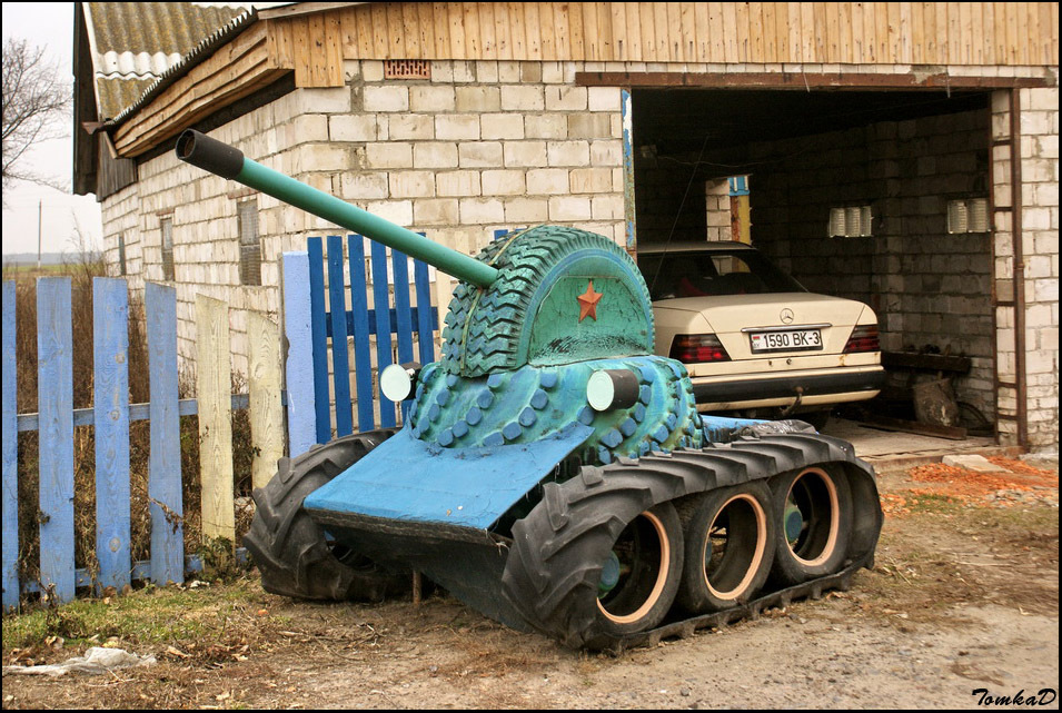 Rubber Tank Troops of Belarus - My, Tanks, Trash, Rubber, Republic of Belarus, Longpost, Trash