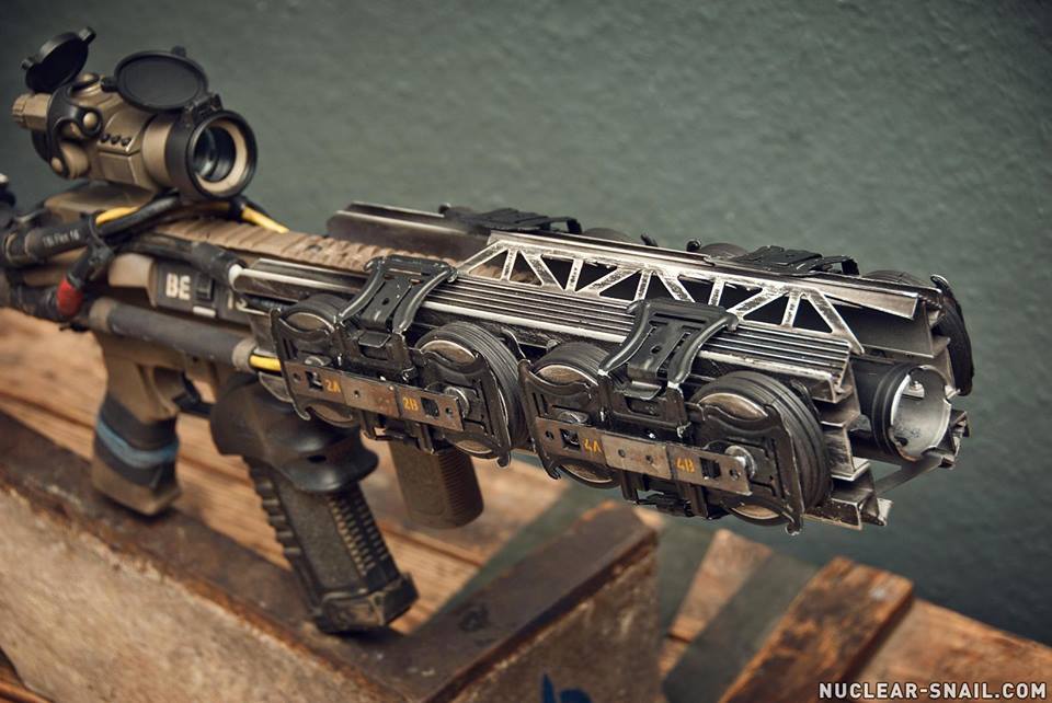 Post-apocalyptic exterior tuning AR-15 - Airsoft, Tuning, Redarmyairsoft, Ar-15, Weapon, Post apocalypse, Longpost, , Video