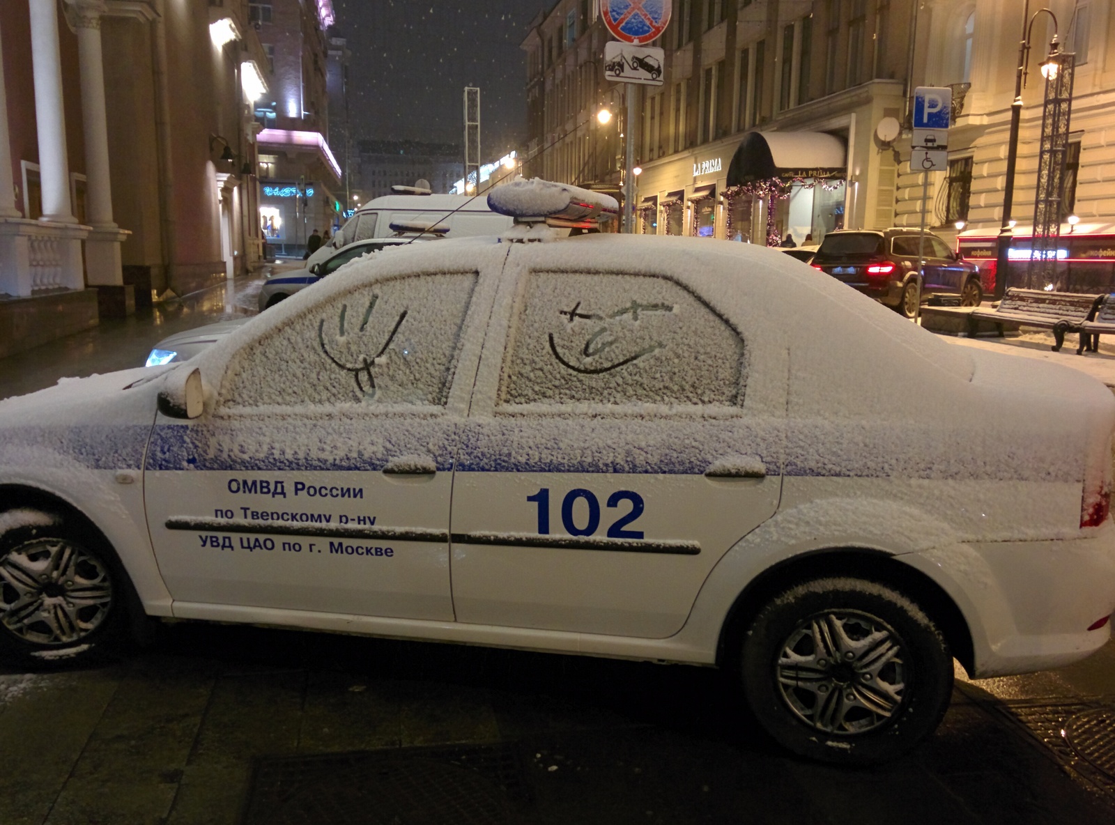 Parking rules. - My, Snow, Traffic police, Road sign, Parking