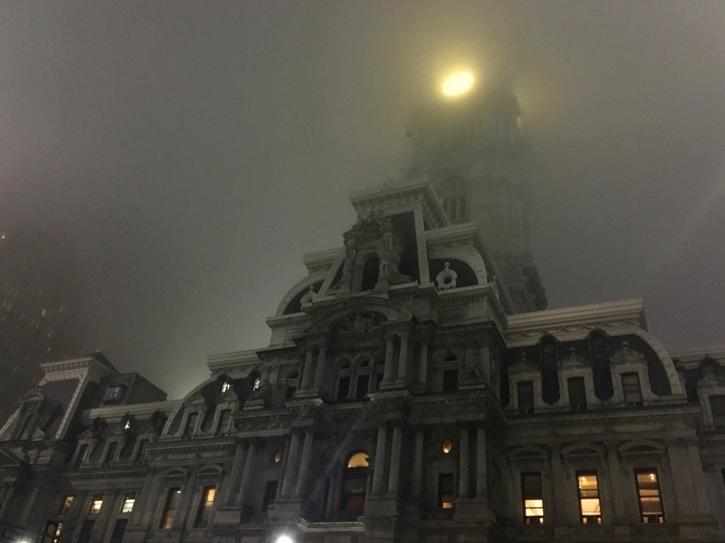 Philadelphia City Hall at night. - Not mine, Gotham, Dc comics, Batman, Photo, Architecture