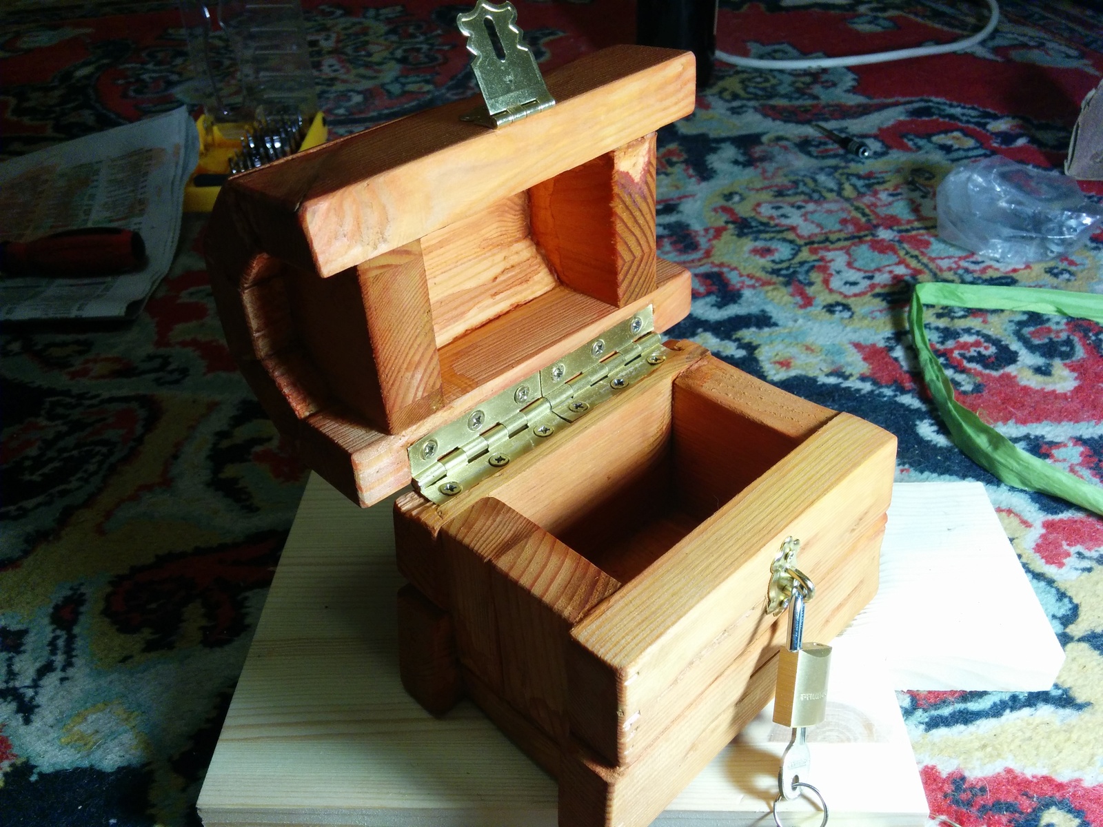 Chest for a friend. - My, Needlework, Presents, Friday, Box, Clash royale, Video, Longpost