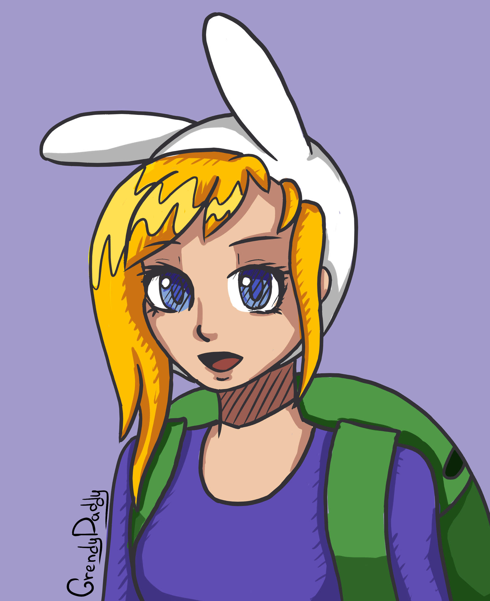 Fionna (Adventure Time) ^^ - Fionna, Adventure Time, Фан-Арт, Рисунок, Творчество