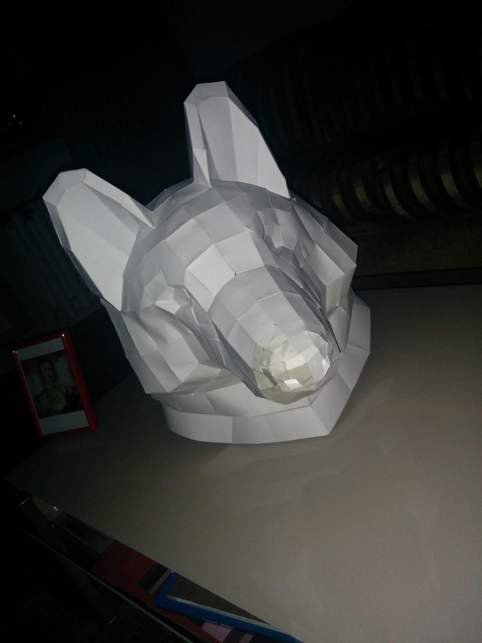 Голова волка - Моё, Рукожоп, Рукоделие, Pepakura, Длиннопост, Papercraft