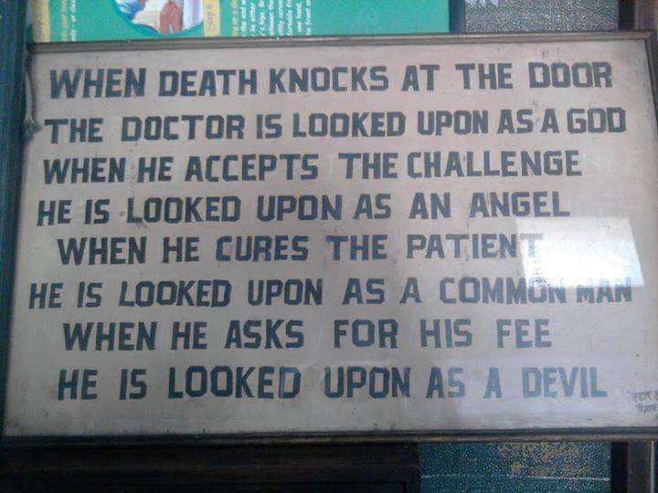 In an Indian hospital - India, Hospital, Doctors, Payment for services