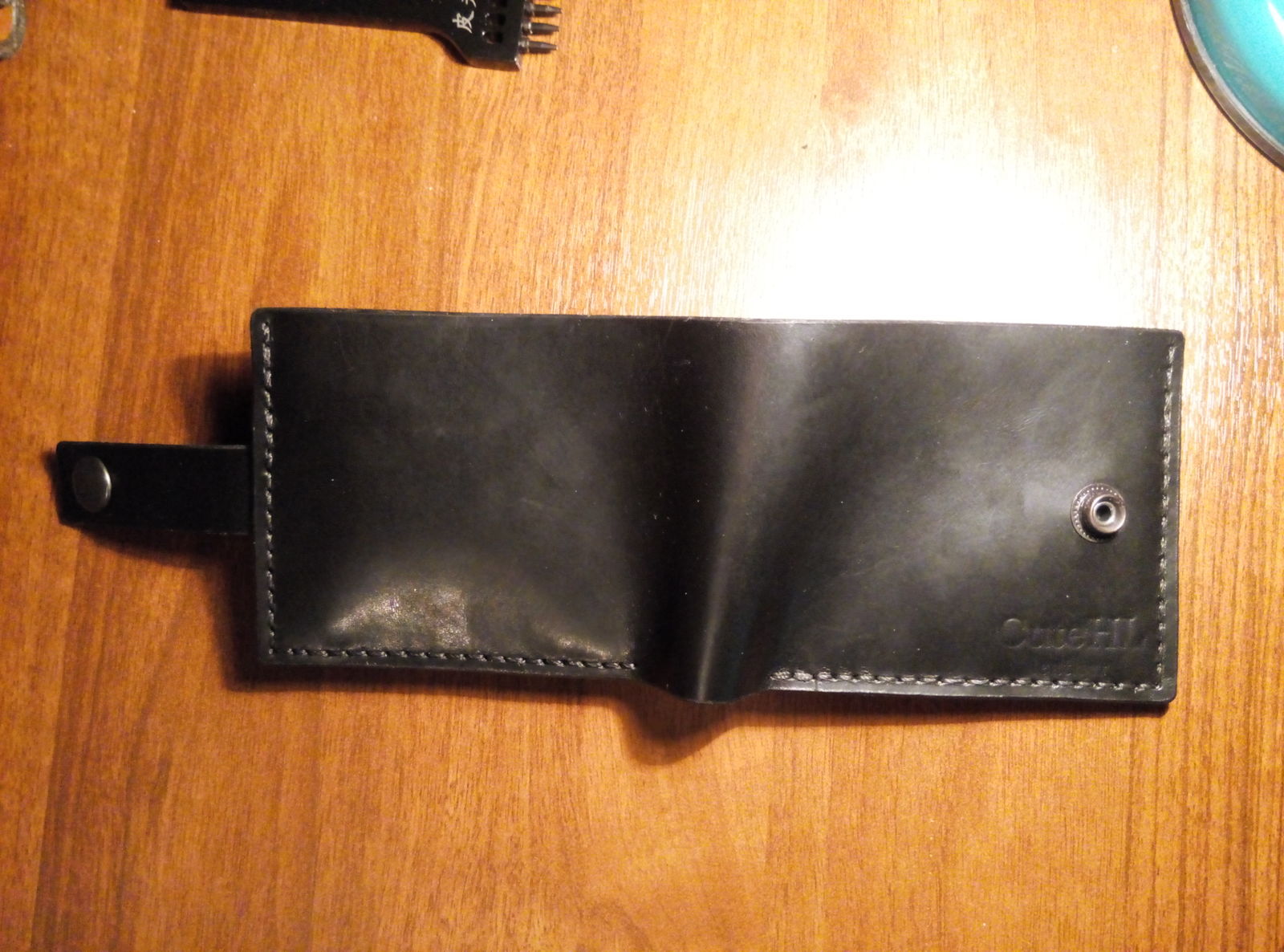 Italian leather wallet with 4 card slots and coin pocket - My, Leather, , Handmade, Leather products, Wallet, Longpost