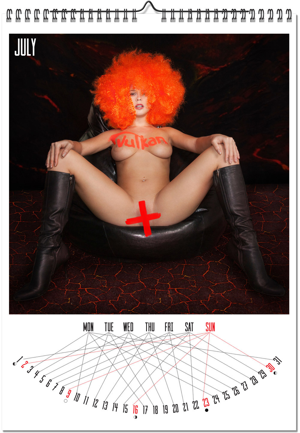 Art Nude Game Developer Calendar - NSFW, My, Longpost, , Bodypainting, Gamedev, Strawberry, Girls, Cosplay