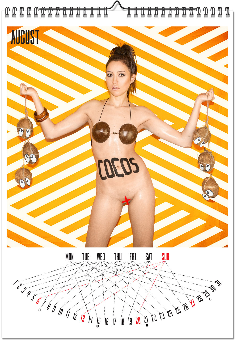 Art Nude Game Developer Calendar - NSFW, My, Longpost, , Bodypainting, Gamedev, Strawberry, Girls, Cosplay