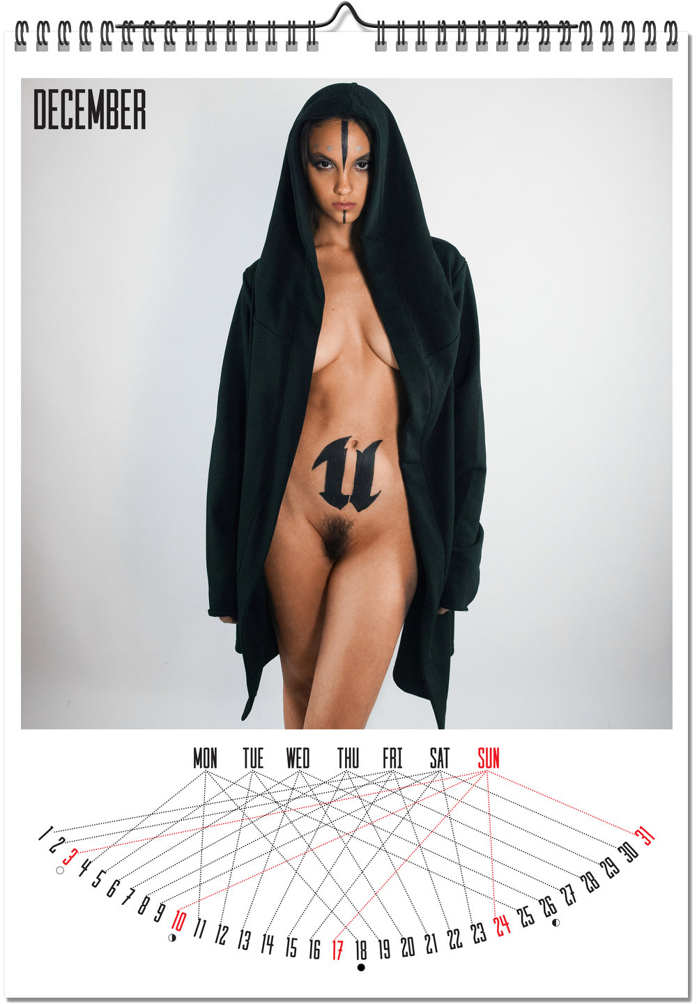 Art Nude Game Developer Calendar - NSFW, My, Longpost, , Bodypainting, Gamedev, Strawberry, Girls, Cosplay