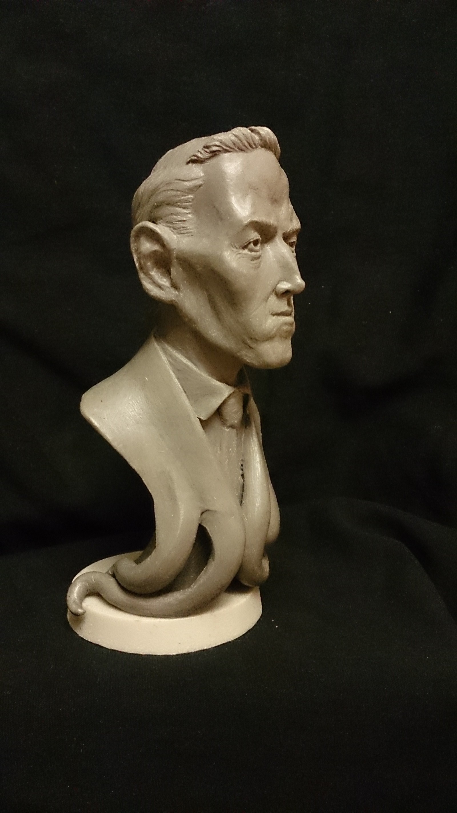 Howard Phillips Lovecraft - My, Howard Phillips Lovecraft, Statuette, Sculpture, Plasticine, Longpost