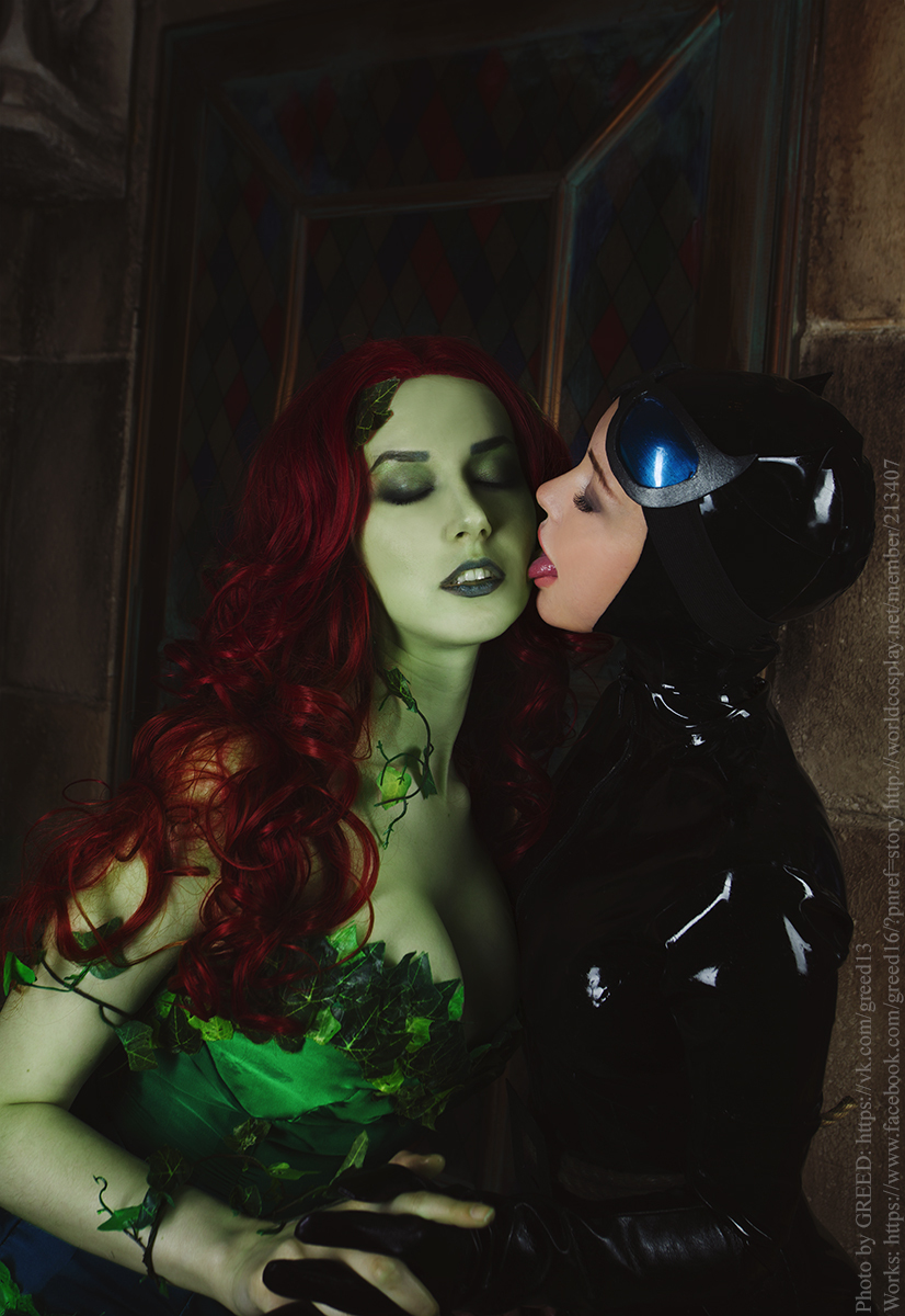 Poison Ivy and Catwoman cosplay based on DC comics - My, Cosplay, DC, Poison ivy, Catwoman, Longpost, Dc comics