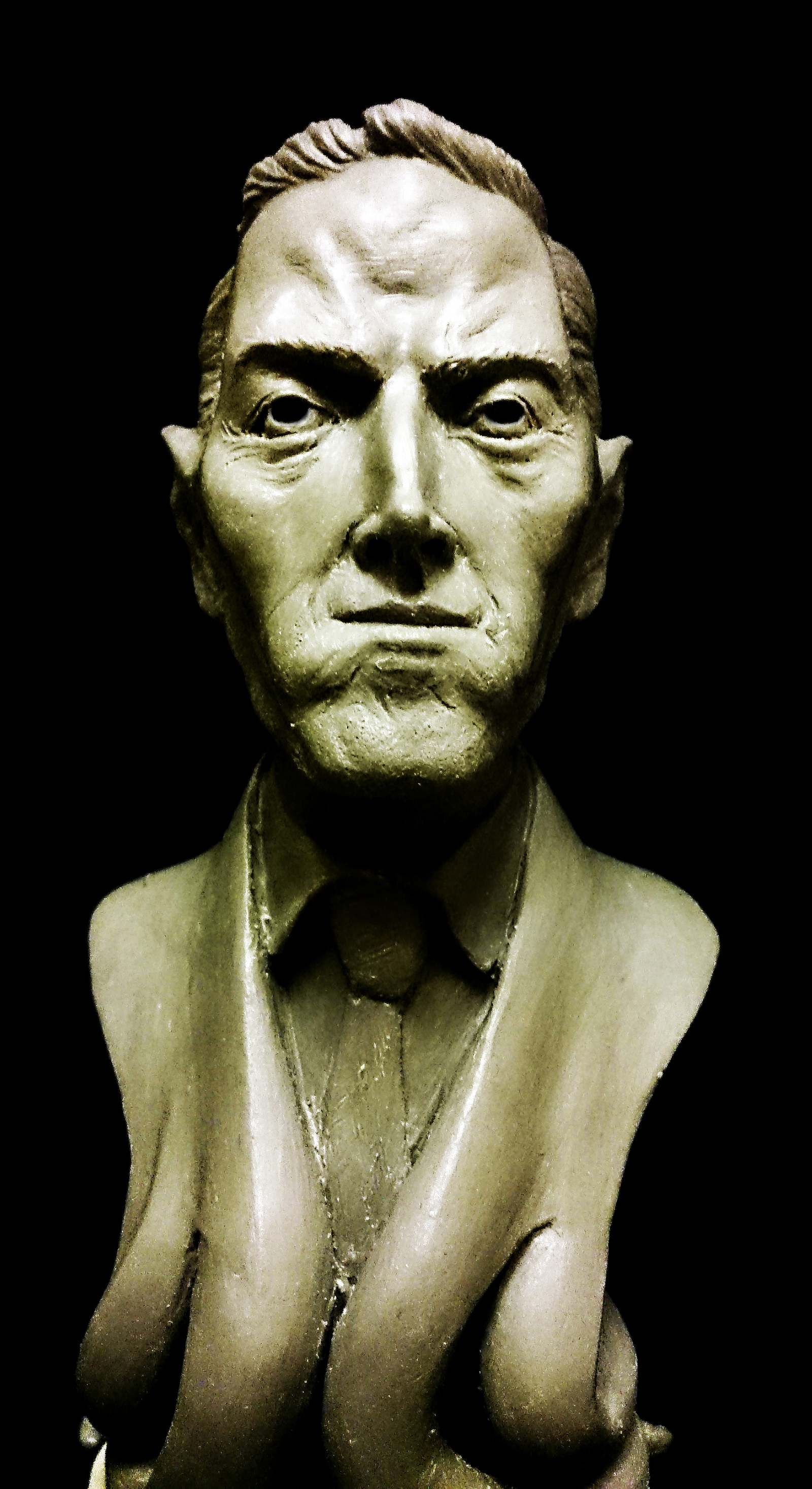 Howard Phillips Lovecraft - My, Howard Phillips Lovecraft, Statuette, Sculpture, Plasticine, Longpost