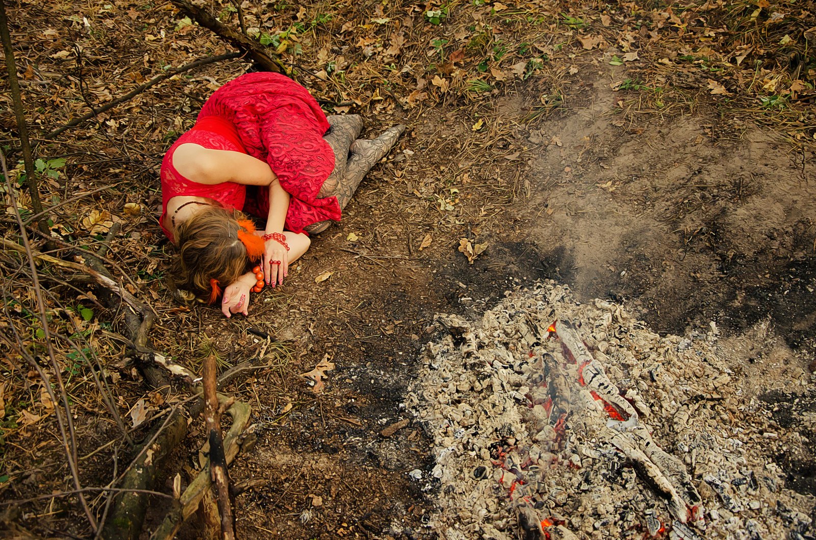 Legend of the Phoenix - My, Phoenix, Legend, PHOTOSESSION, Story, , Forest, Smoke, Longpost