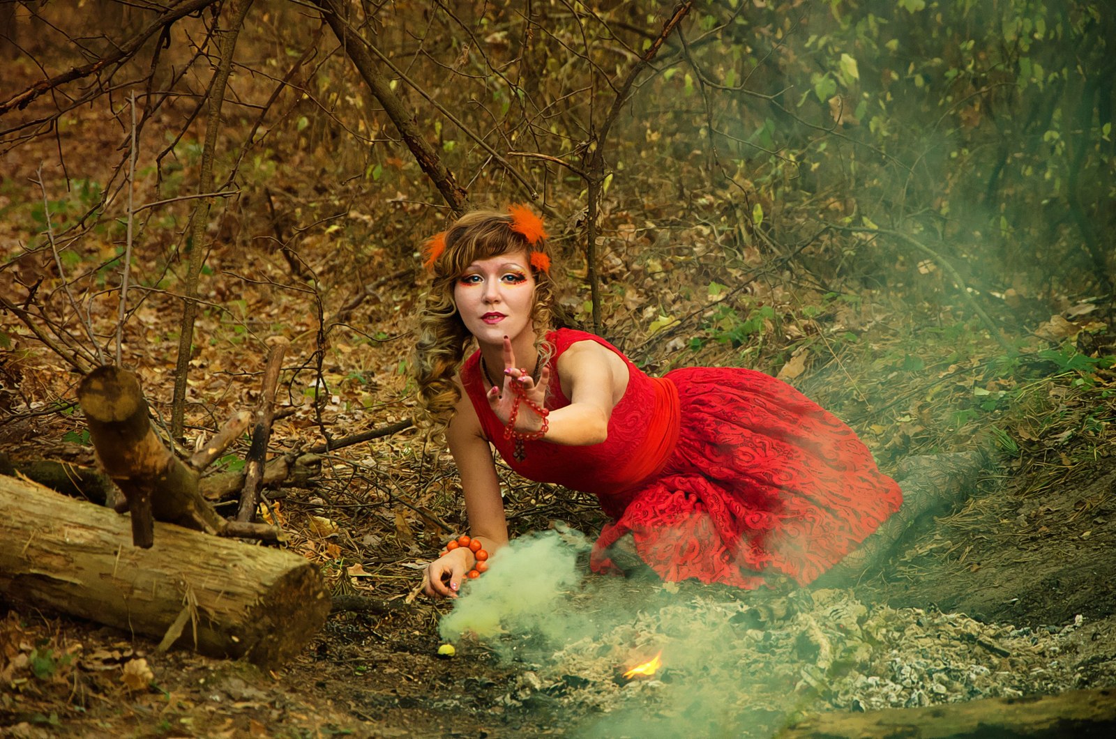 Legend of the Phoenix - My, Phoenix, Legend, PHOTOSESSION, Story, , Forest, Smoke, Longpost