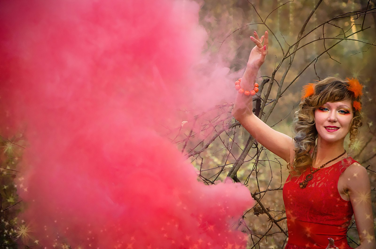 Legend of the Phoenix - My, Phoenix, Legend, PHOTOSESSION, Story, , Forest, Smoke, Longpost