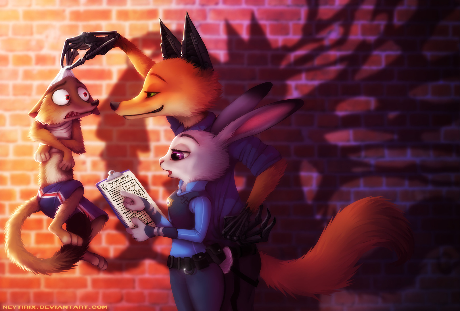 Cyborgization. - Zootopia, Zootopia, Nick and Judy, Neytirix