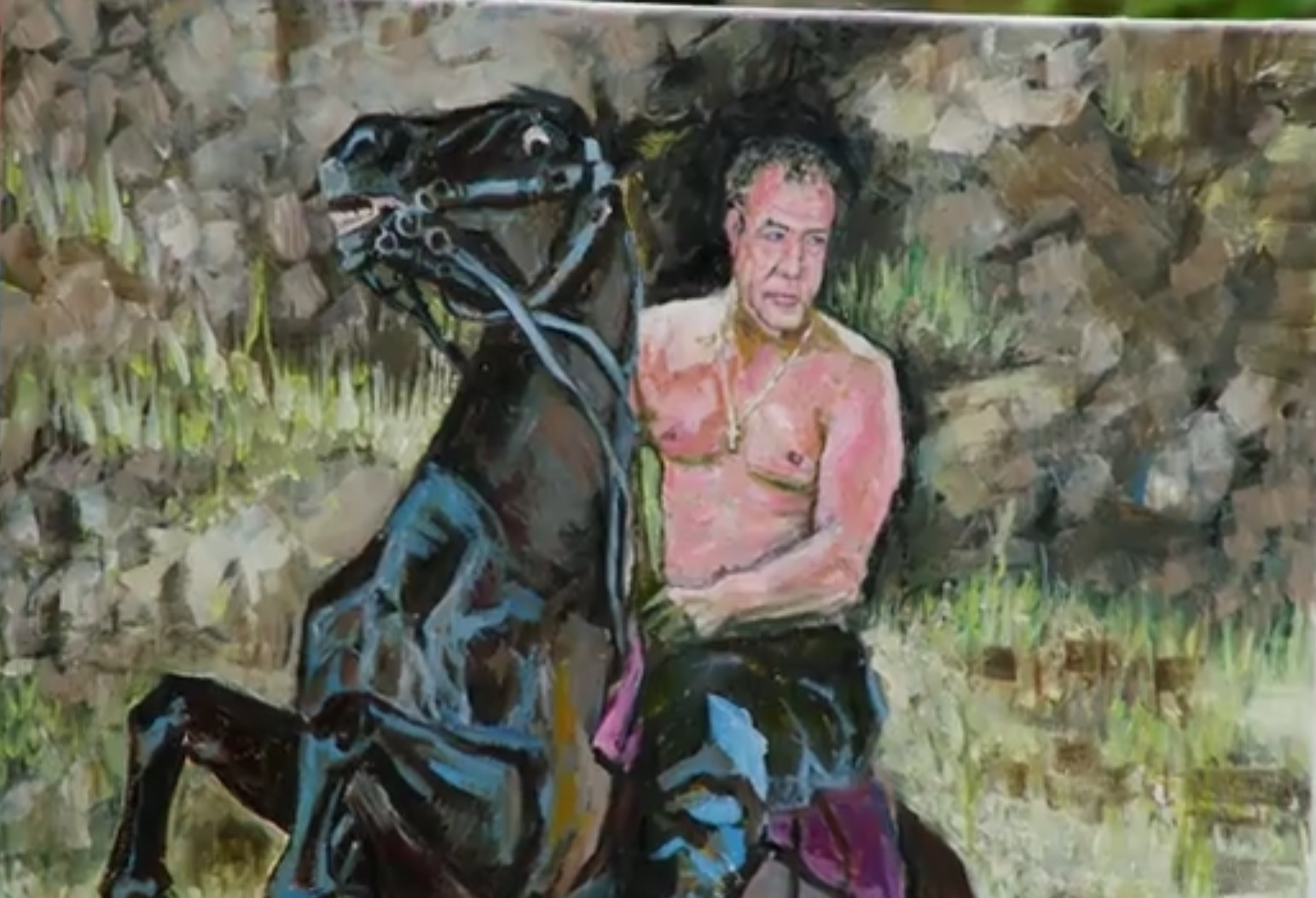 Jeremy Clarkson as Putin - Jeremy Clarkson, The grand tour, Auto, Пасхалка, Painting, Jackals, Spoiler