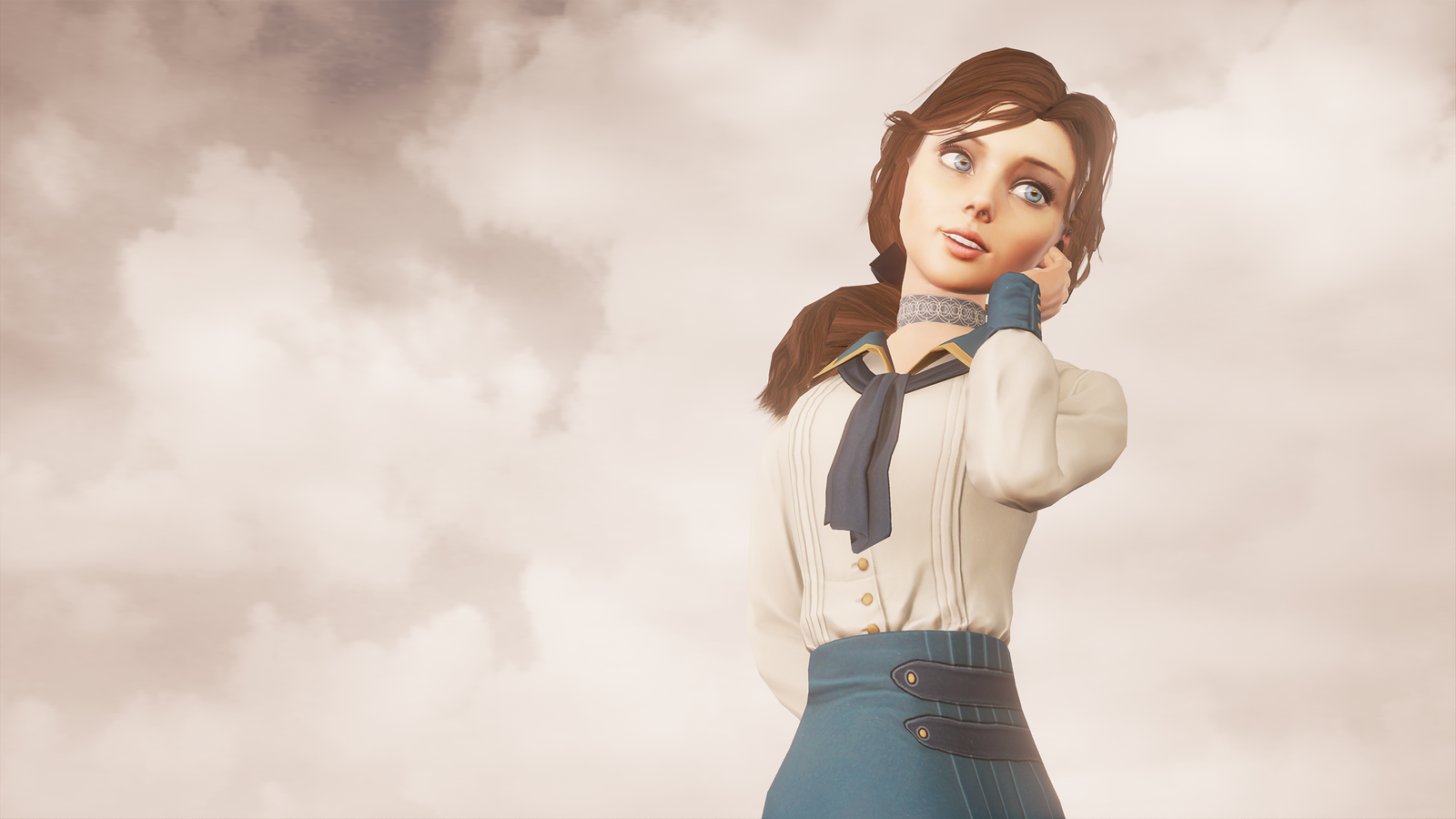 Like a swallow :) - My, Elizabeth, Bioshock Infinite, Songbird, Unreal Engine 4