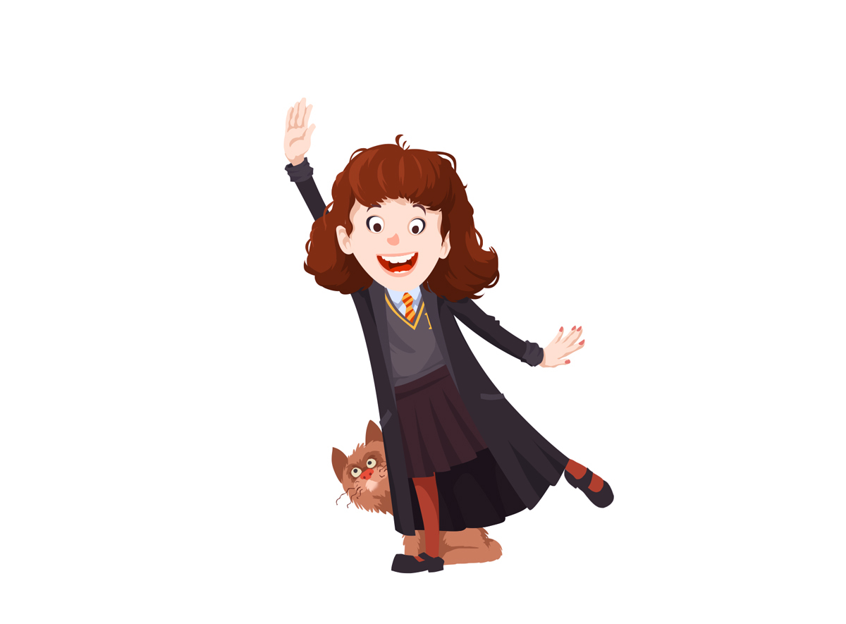 Characters from the Harry Potter series - My, Harry Potter, Magic, Harry Potter Book, , Illustrations, Characters (edit), Hermione, Draco Malfoy, Longpost