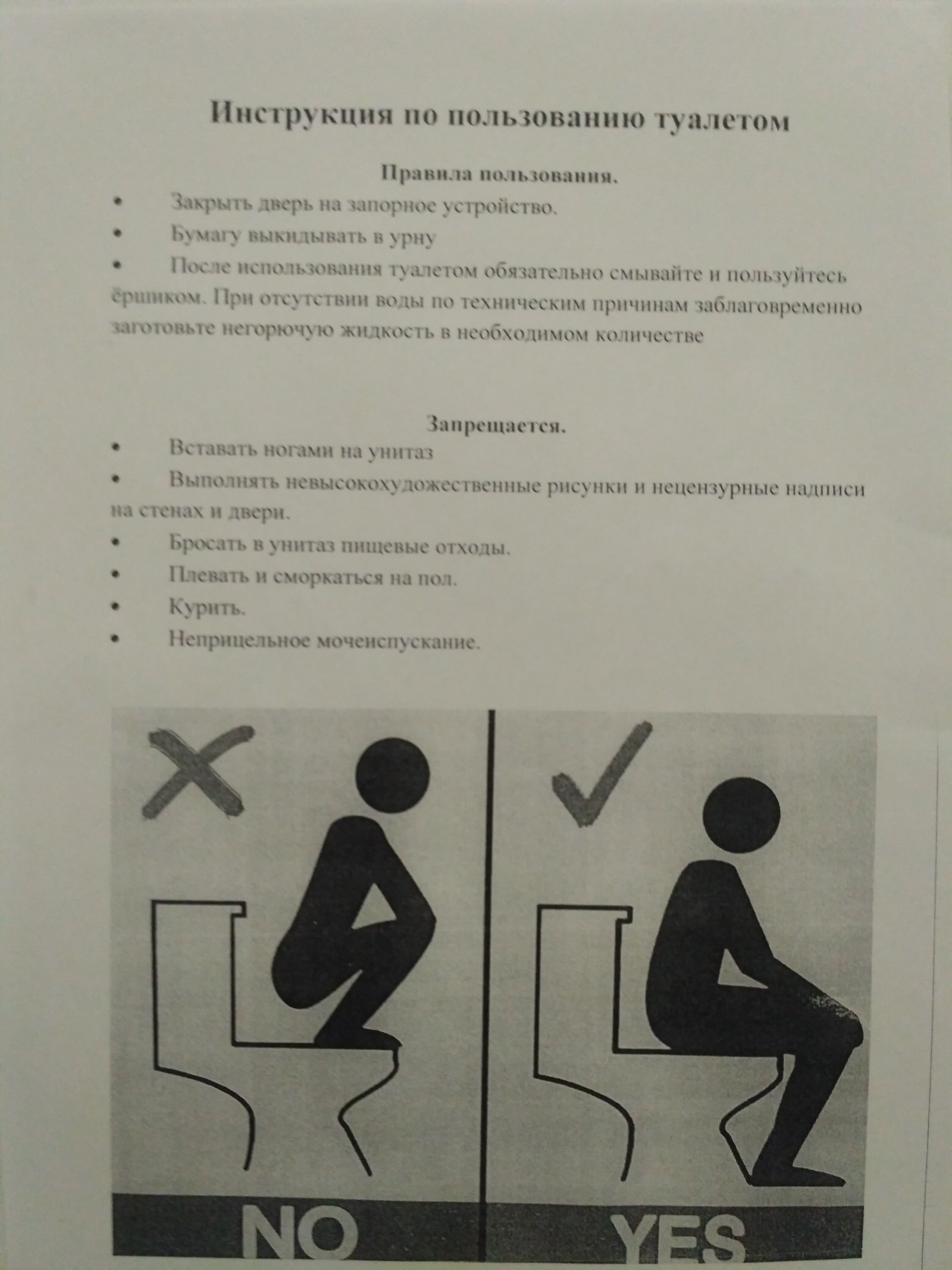 Why not - My, Instructions, Toilet